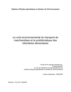 Le coût environnemental du transport de marchandises et la