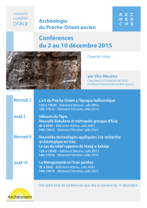 Conférences du 2 au 10 décembre 2015
