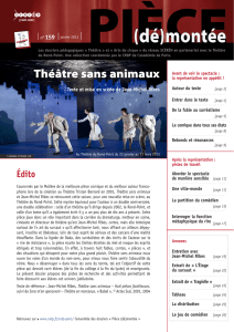 Théâtre sans animaux - CRDP de Paris