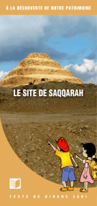 le site de saqqarah
