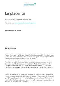 Le placenta