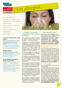 Les allergies - CCMO Mutuelle