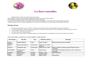 Les fleurs comestibles - Chambres d`Agriculture d`Ile-de