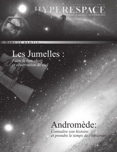 Les Jumelles : Andromède - Société d`astronomie du Planétarium