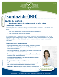 Isoniazide (INH) (Santé vous bien)