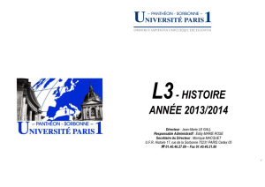 L3- HISTOIRE ANNÉE 2013/2014