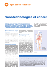 Nanotechnologies et cancer - Ligue suisse contre le cancer