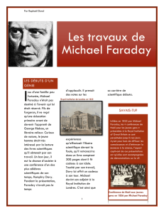 Les travaux de Michael Faraday