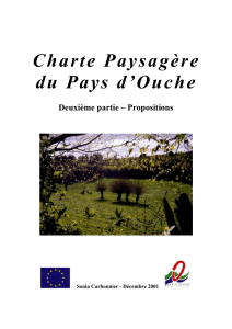 Charte Paysagère- Propositions