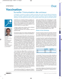 Chat Vaccination - L`essentiel vet