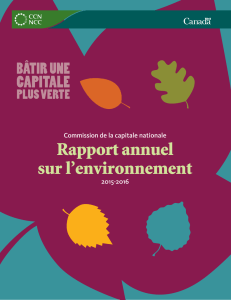 Rapport annuel sur l`environnement