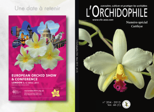 extraits de L`Orchidophile n°204 - Société française d`Orchidophilie