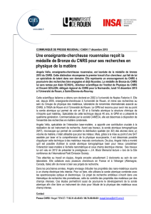 Lire le communiqué - CNRS