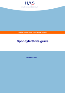 Guide ALD N 27 Spondylarthrite grave