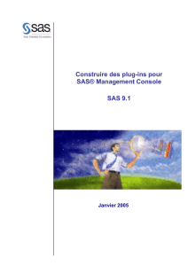 SAS 9.1 - Construire des plug-ins dans SAS Management Console