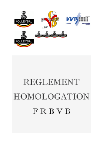 reglement homologation frbvb