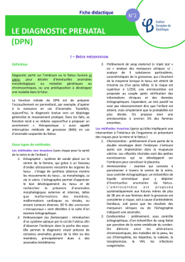 rencontres pluridisciplinaires de diagnostic prenatal