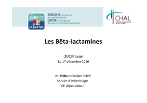 Bêta-lactamines DUCIV 2 2016-17