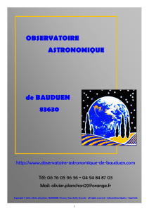 OBSERVATOIRE ASTRONOMIQUE de BAUDUEN 83630