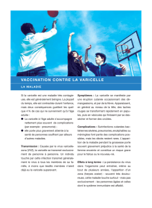 Brochure de l`OFSP Varicelle