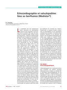 Échocardiographie et valvulopathies liées au benfluorex (Mediator®)