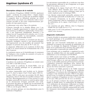 Angelman (syndrome d`)