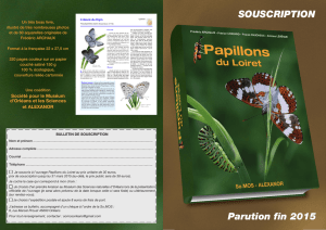 Bon de souscription Papillons du Loiret
