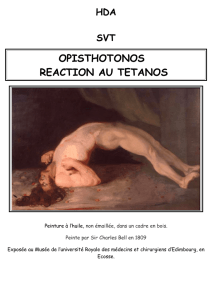 opisthotonos reaction au tetanos - Collège Maximilien de Robespierre
