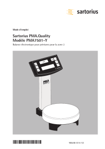 Sartorius PMA.Quality Modèle PMA7501-Y