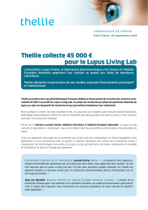 Thellie collecte 45 000 € pour le Lupus Living Lab