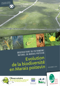 Evolution de la biodiversité en Marais poitevin
