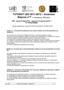 TUTORAT UE5 2011-2012 – Anatomie