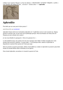 Aphrodite - Collège Louis Leprince Ringuet