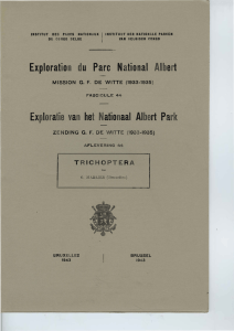 Exploration du Parc National Albert - Archives