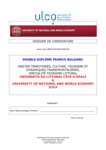 dossier de candidature double-diplôme franco-bulgare