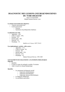 diagnostic des lesions (neuro)endocrines du tube digestif