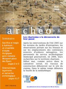 a c é n° 8 r h o - Service archéologique de Chartres