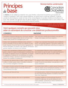 Principes de base - Canadian Diabetes Guidelines