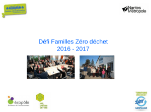 Défi Familles Zéro déchet 2016 - 2017
