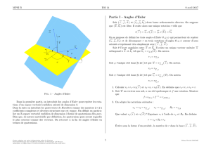 Partie I - Angles d`Euler
