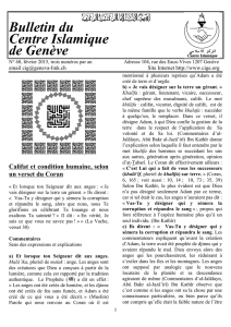 Bulletin n°60 - Centre Islamique de Genève