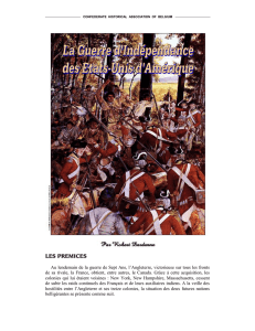 Guerre d`indépendance - confederate historical association of belgium
