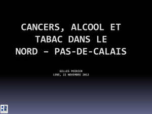 Cancer, alcool et tabac dans le Nord - Pas-de-Calais