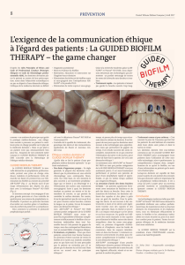 La GUIDED BIOFILM THERAPY - Dental Tribune International