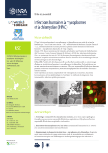 USC Infections humaines à mycoplasmes et à chlamydiae (IHMC)