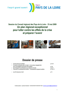 Dossier de presse - Région Pays de la Loire