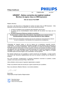 URGENT - Notice corrective de matériel médical