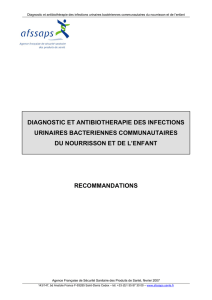 diagnostic et antibiotherapie des infections urinaires bacteriennes