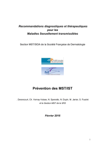 Prévention des MST/IST - Société Française de Dermatologie