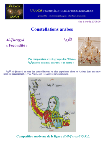 Constellations arabes ﺛرﯾﺎ اﻟ